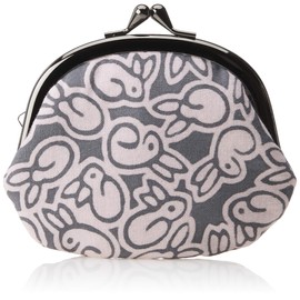 Maruzen Japanese Pattern Wallet Coin Case Bleached 3.3 Inch Purse Rabbit 0