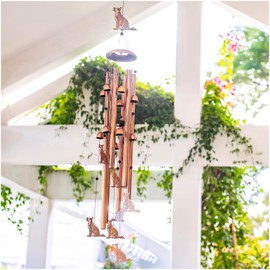 Extra Large 55 inch German Shepherd Dog Wind Chimes for Outside,Dog Gifts for Women Men/Memorial Gifts/Birthday Gift Metal windchimes Outdoors/Indoors,Garden Decor,Patio,Home,Porch,Yard Decorations