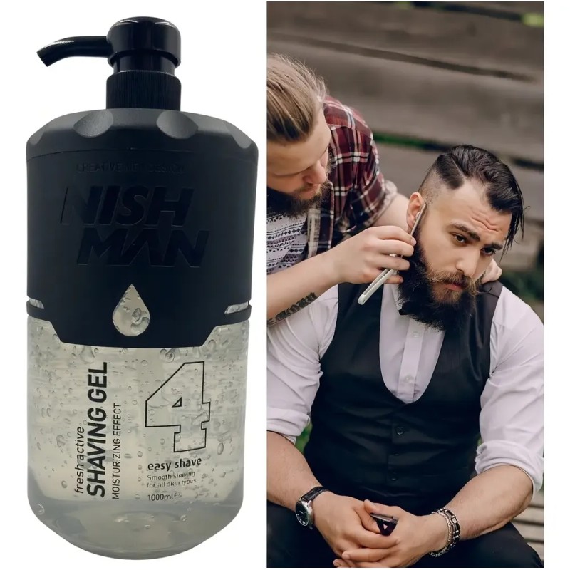Gel De Afeitar Nishman 1lt Shaving Gel 4