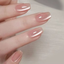 Happy Distribution Transparent Glossy Nail Tips Natural Gloss Nails, Skin Tone, 1 Piece, XS / 해피유통 투명 광택 네일팁 자연광택 손톱, 스킨톤, 1개, XS