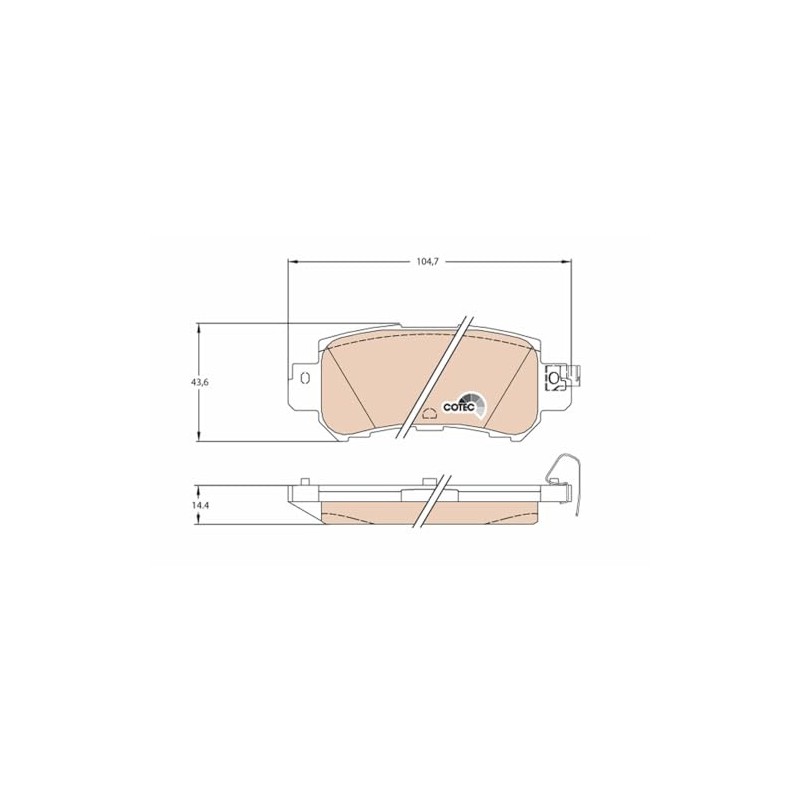TRW GDB3539 Disc Brake Pad Set