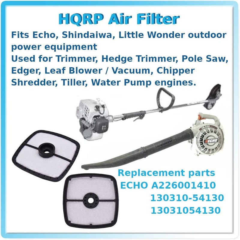 HQRP 2 Pack Air Filter Compatible with Echo ES-210 ES-211