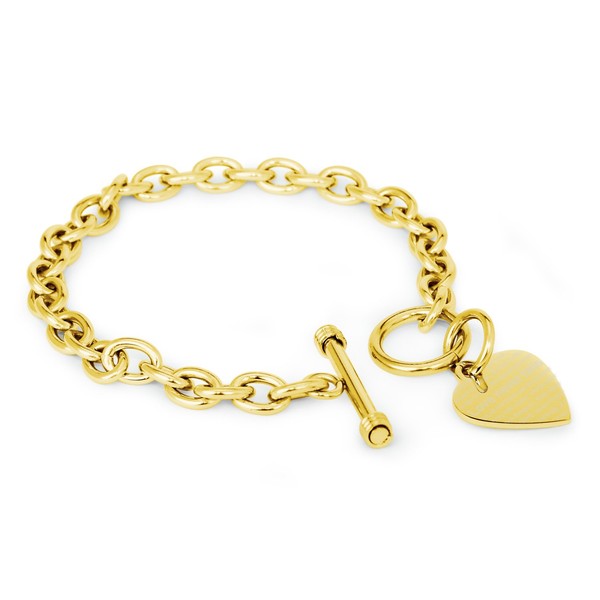 Tioneer Gold Plated Stainless Steel Love Never Fails 1 Corinthians
