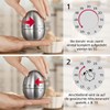 Xavax Analogue Timer (Egg Timer with Timer Function, Stainless Steel