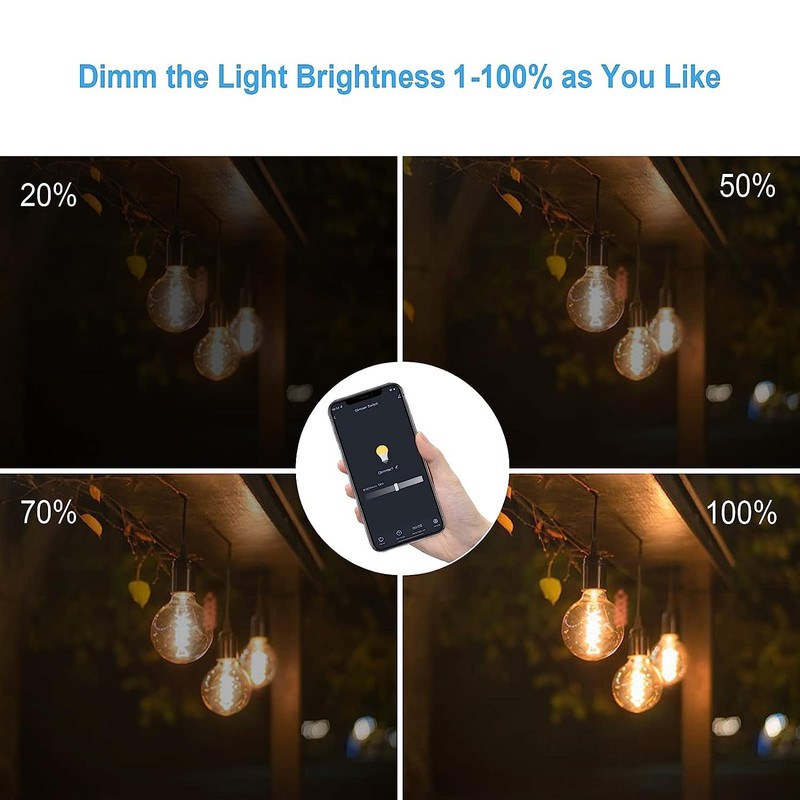 New One Smart Dimmer Plug Outdoor 2 Pack, IP65 Waterproof