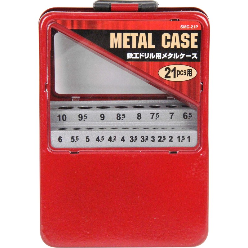 SK11 SMC-21P Metal Case for Ironwork Drill Blades 0.04 -