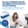 CleanRest Presto! Zip-Off Top Mattress Encasement – Hypoallergenic, Waterproof, Bed