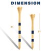 CHAMPKEY Premium Bamboo Golf Tees (70mm & 83mm) | Made