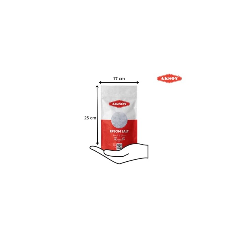 AKSOY Aksoy Epsom Salt 1KG || Epsom Bath Salts ||