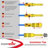 Poppstar 12x High-End Banana Plugs, Bananas for Speaker Cables (up