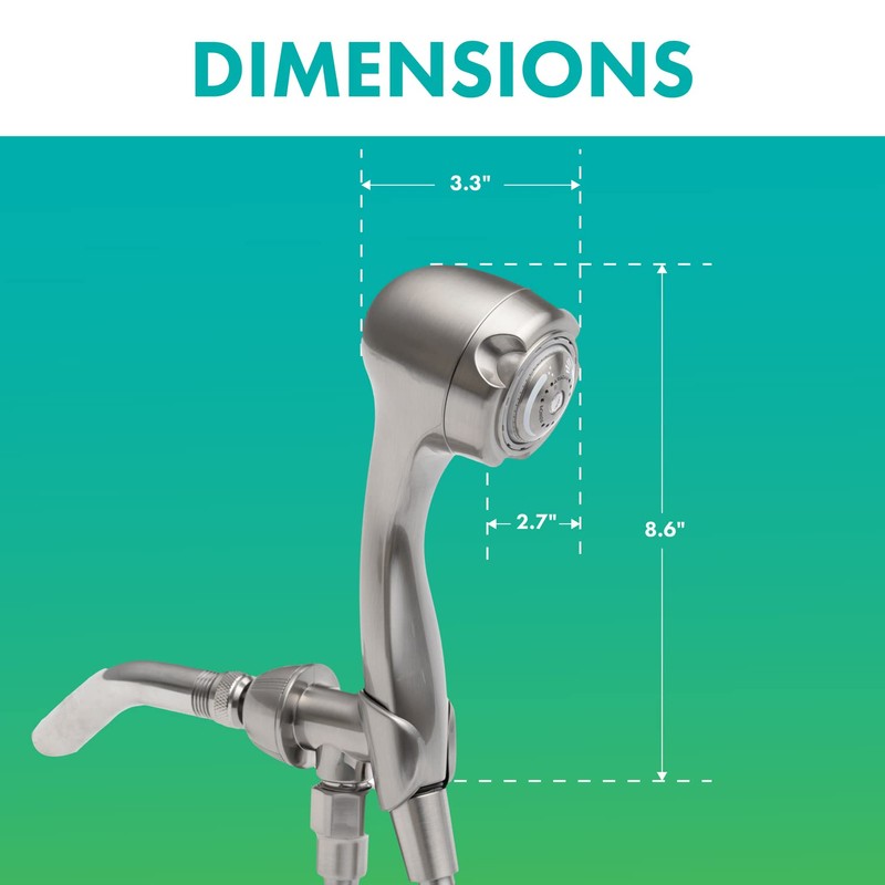 Niagara Conservation Water-Efficient 2.0 GPM Earth Massage 3-Spray Handshower in