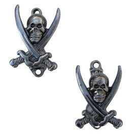 IIV Treasure Gurus 2 Pirate Jolly Roger Wall Mount Hooks