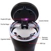 SOLARXIA Car Ashtray, Auto Ashtray with Damping Lid Purple LED