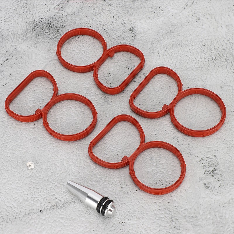 Intake Manifold Swirl Flap Delete Blank Plug Bung with Gaskets