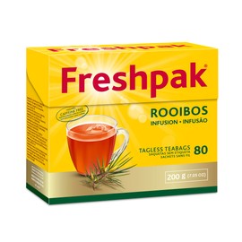 FRESHPAK Freshpak? Rooibos Tea | 80 Tagless Teabags | Natural Premium Rooibos | Naturally Caffeine Free | Keto Friendly | Rooibos From South Africa | Non GMO