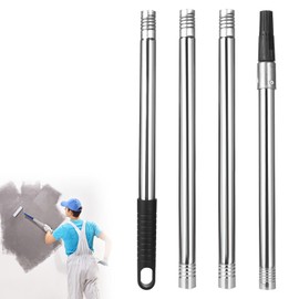 Extension Pole 1.3-4.8 ft Long Paint Roller Telescopic Extendable Poles Multi-Purpose Telescoping Pole Lightweight Sturdy Painters Pole