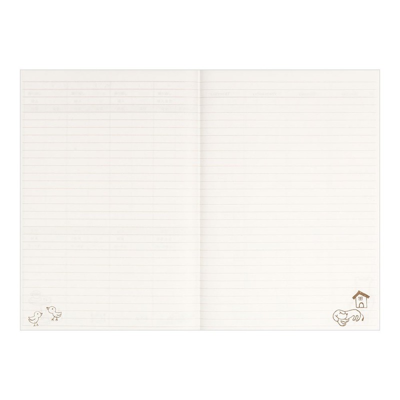DESIGNPHIL Midori 12266006 Household Account Book, A5 Month + Weekly