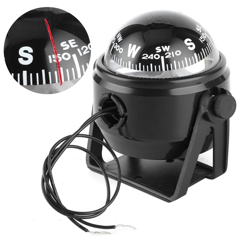boat compass + Boat Compass Dash Mount Flush,12V LED Sea