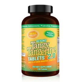 Youngevity Beyond Tangy Tangerine 2.0 Multi-Vitamin & Mineral Complex - Made with Natural & Whole Foods | 160,000 ORAC | 120 Tablets - 2-Pack
