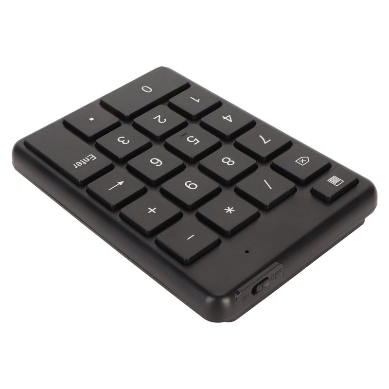 Bluetooth 5.1 Numeric Keypad 19 Keys Ergonomic Number Pads Battery