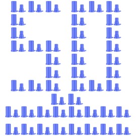 Bateria Power 50 Pairs Solar Connector Caps, Obvious Color IP68 Weather Resistant Dust Male and Female Plug Cap for Solar Connectors, Blue