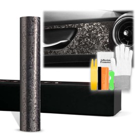 24"x60" (2FTx5FT) PET Damascus Forged Satin Nardo Gray Vinyl Wrap Auto Car Sticker Decal Film Sheet Bubble Free Air Release Technology with Tool Kit