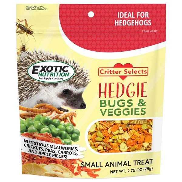 Hedgie Bugs & Veggie Treat - Healthy, Nutritious & Natural