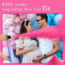 QIYVLOS Gender Reveal Fire Extinguisher 2 Packs, Gender Reveal Smoker Bomb, Baby Girl Reveal Party Ideas for Gender Reveal Decorations (Extra Large, Pink)