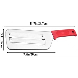 Cabbage Shredder,Cabbage Potato Julienne Vegetable Veggie Peelers for Kitchen,1 Pcs Red Stainless Steel Fruit Vegetable Slicer Slicers