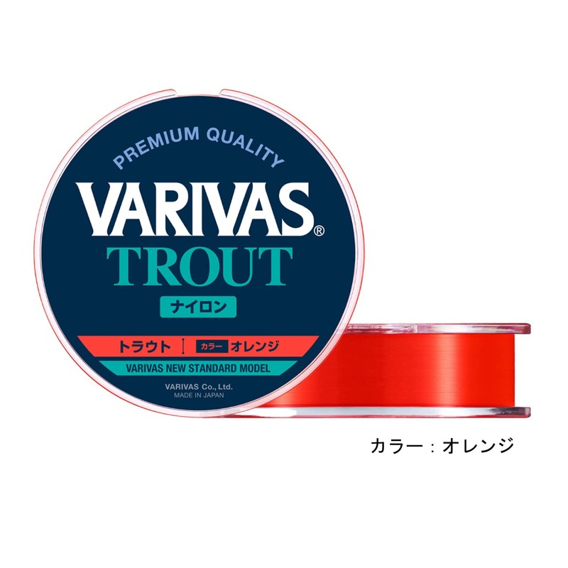 VARIVAS Trout Nylon, 328.4 ft (100 m), Orange, 4 lb