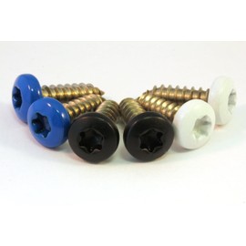 6x License Plate Screws Set 4.8 x 16 Stainless Steel Car Motorcycle Number Plate Holder