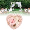 Heart Shaped Jewelry Box Wedding Preserved Flower Necklace Ring Storage