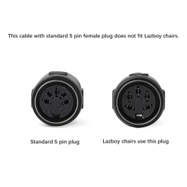 Fruhdi Timotion TP2 Power Supply Adapter 5 Male Pin to 5 Female Pin Extension Cord