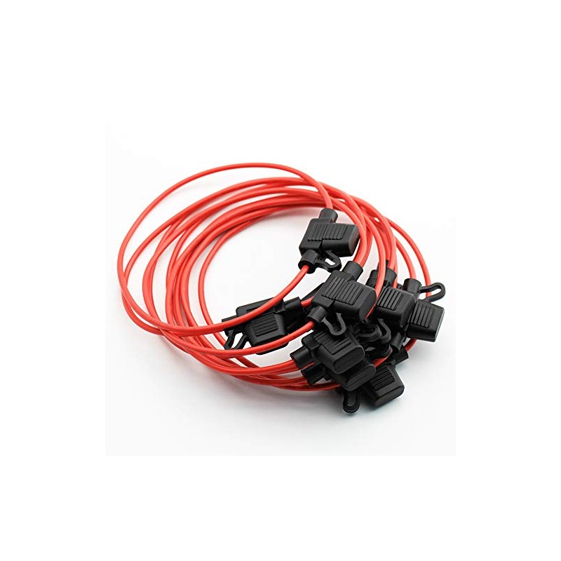 TmallTech 10pcs Inline 16 AWG Blade ATM Mini Fuse Holder