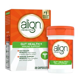 Align Probiotic, Gut Health + Immune Support Probiotic, Probiotics for Women and Men, Probiotics for Digestive Health and Immune Health, #1 Doctor Recommended Brand‡, 28 Capsules