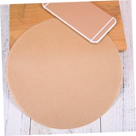 FELTECHELECTR Unbleached Parchment Paper 100 Pcs Round BBQ Sheets Non-Stick Waterproof Easy to Peel Versatile for Cooking Steaming Baking Random