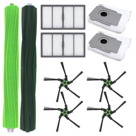 DingGreat Accessories Kit for iRobot Roomba s9 (9150) s9+ s9 Plus (9550) s Series Vacuum Cleaner, Replacement Parts include 2 x Filters, 2 x Bags, 2 x Rubber Roller Brush, 4 x Side Brushes