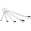 Hazet 606/5 5-Piece Ratchet Ring Jaw Spanner Set