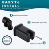 BRIGHT SHOWERS Wall Supply Elbow with Shower Head Bracket for
