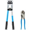 NEIKO 02039A Lug Crimping Plier and Cable Cutter Set, Battery