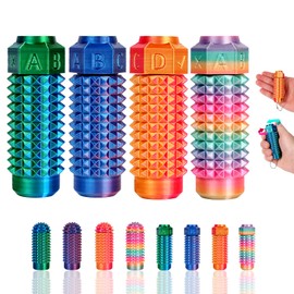 Little Ouchie Pain Stim Fidget - Juguetes sensoriales para adultos con TDAH, alivio de la ansiedad y el estrés, llavero sensorial para computadora, oficina, aula, adolescentes (paquete de 4)
