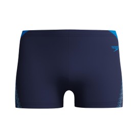 Speedo Men's Hyperboom Splice Aquashort Swiming Trunks| Quick Drying | Training | FitneS | Chlorine Resistant, Lagoon Blue/Celeste, 4040