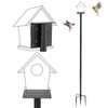 Bird Feeder Pole for Outdoors - 68in Adjustable Heavy-Duty Bluebird