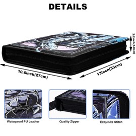 Trading Card binder for Y-G-O Cards- 990 Pockets Card Album with Sleeves Compatible with TCG Cards, TCG Cards Or Other Standard Size Cards Holder-Dragon