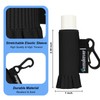 5 Pack Compact Clip-On Lip Balm Holder Keychain, Tight-Knit Elastic