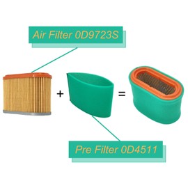 Arpisziv Air Filter 0D9723S Oil Filter 070185E Replaces For Ge-nerac 5721 Portable Maintenance Kit 0E1130WSRV Fit Guar-dian SM RV QP 220/760