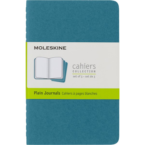 Moleskine Cahier Journal (Set of 3) Notebooks With Blank Pages,