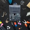 TeTeBak Plastic Organizer Box with Dividers - 2 PCS Small