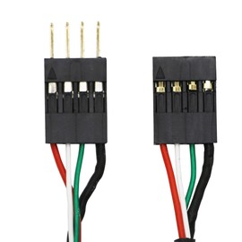 GINTOOYUN Breadboard Jumper Cables 2x4P 60CM Male to Female Dupont Cable With white PVC shell for Arduino Raspberry PI DIY Prototyping