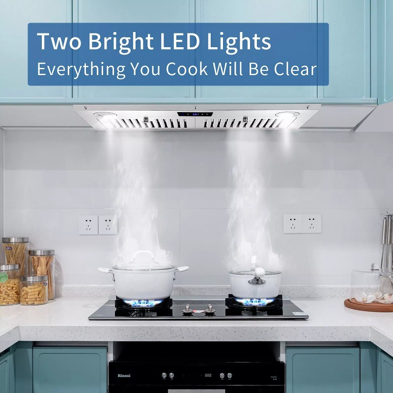 Zomagas Insert Range Hood 800CFM Built-in Range Hood Ducted/Ductles